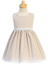 Vestido de lunares con ribete de encaje