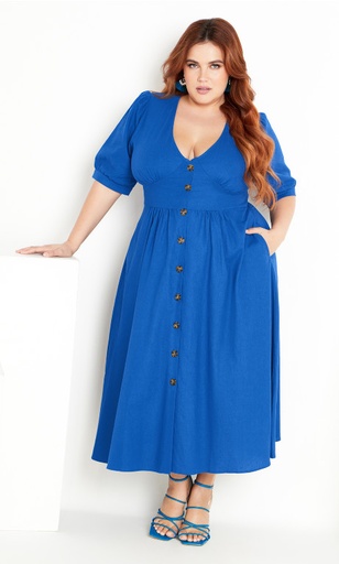 Vestido con botones de carey Sunset