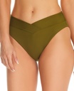 Bottom Bikini acanalado cintura en V