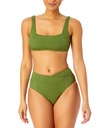 Bottom Bikini acanalado con cintura en V