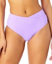 Bottom Bikini acanalado cintura en V