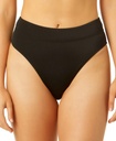 Bottom Bikini acanalada de cintura alta