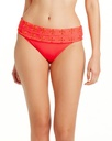 Bottom Bikini plegable con flores bordadas
