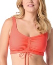 Top de bikini con cordones