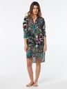 Camisera de playa convertilble tropical