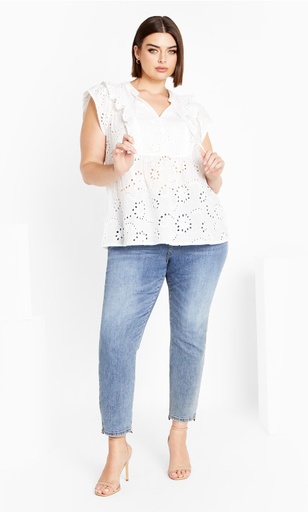 Blusa de ojales bordados Casey