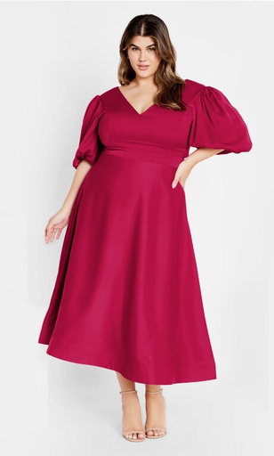 Vestido maxi con abertura Lula
