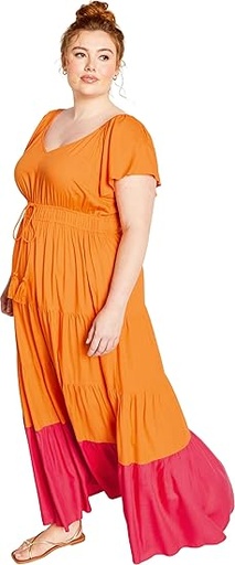 Vestido maxi con adornos Afterglow (copia)