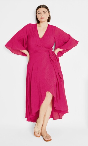 Vestido cruzado con volantes Kira (copia)