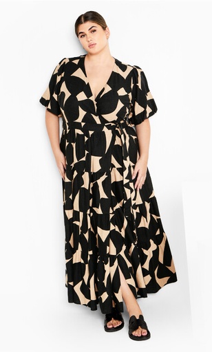 Vestido maxi en bloques Mango (copia)