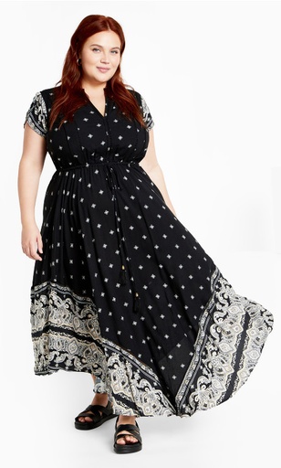 Vestido maxi en bloques Jezebel (copia)