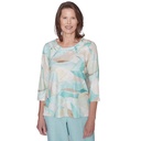 Blusa con estampado metálico