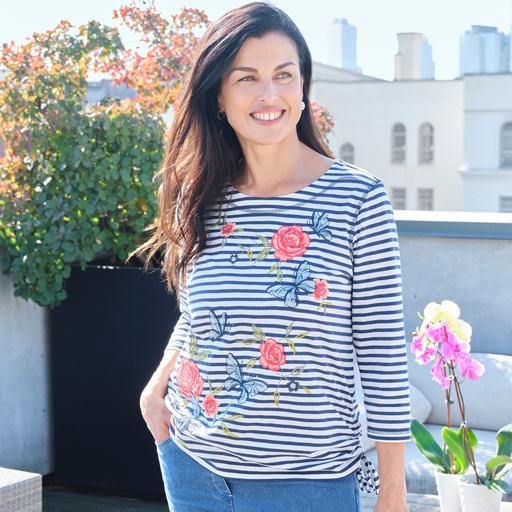 Blusa con bordado floral (copia)