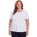Blusa con espalda de encaje y chevron (copia)