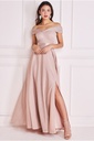 Vestido liso de escote Bardot (copia)