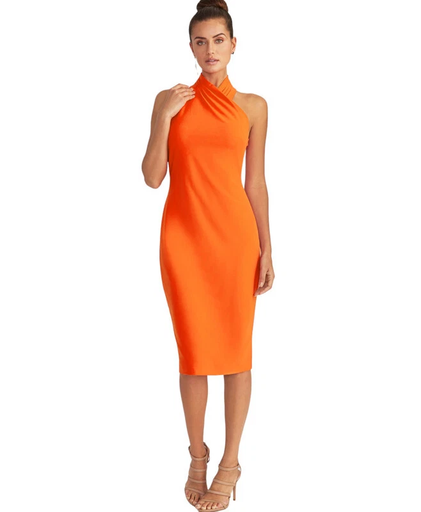 Vestido con cuello halter Harland