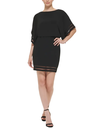 Vestido con inserciones de malla