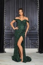 Vestido de lentejuelas con abertura