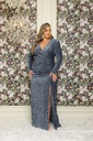 Vestido de terciopelo y lentejuelas