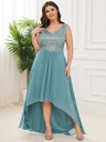 Vestido con blusa de lentejuelas