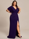 Vestido mangas con aberturas