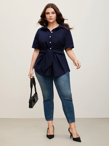 Blusa camisera anudada al frente (copia)