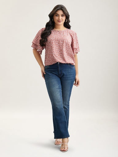 Blusa con volantes escalonados (copia)