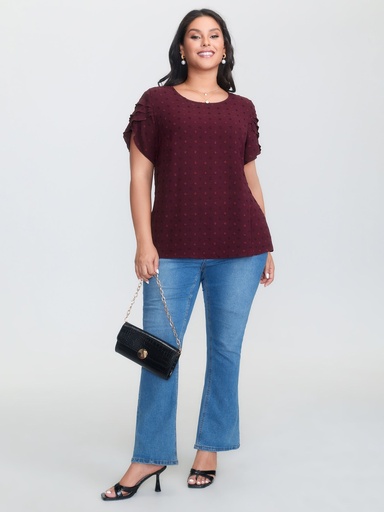 Blusa con volantes escalonados (copia)