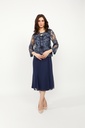 Vestido de jersey con adornos florales (copia)