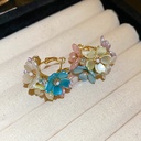 Aretes retro florales