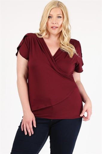Blusa con frente cruzado traslapado (copia)