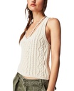 Blusa tejida sin mangas