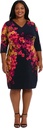 Vestido tubo con estampado floral