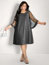 Vestido con mangas transparentes