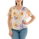 Blusa con estampado floral