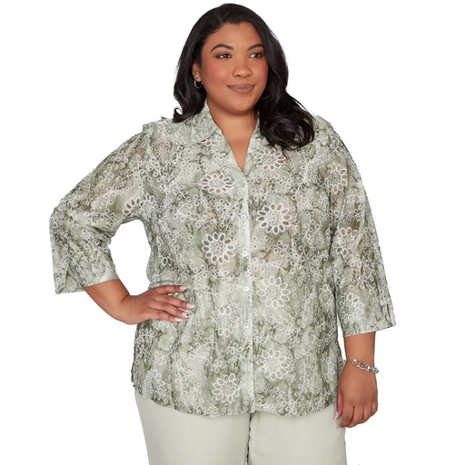 Blusa con estampado floral