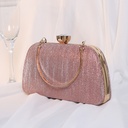 Bolso con cierre de flor de diamante