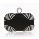 Bolsa de cofre con diamantes de imitaciòn