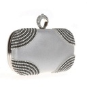 Bolsa de cofre con diamantes de imitaciòn