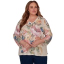 Blusa de punto con cuello en V