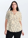 Blusa floral monogromático
