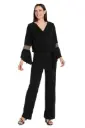 Blusa con escote trapeado 