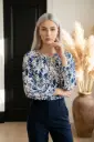 Blusa con estampado floral 