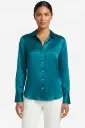Blusa camisera sólida  