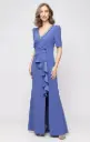 Vestido con escote en V adornado 