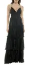 Vestido formal con escote en V 