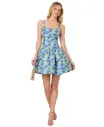 Minivestido de jacquard Tulipán