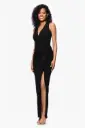 Vestido fruncido con volantes 