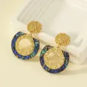 Aretes retro de acrílico 